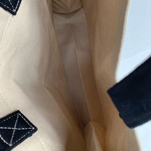 Lafayette 148 New York canvas tote bag purse & note book - Picture 5 of 5